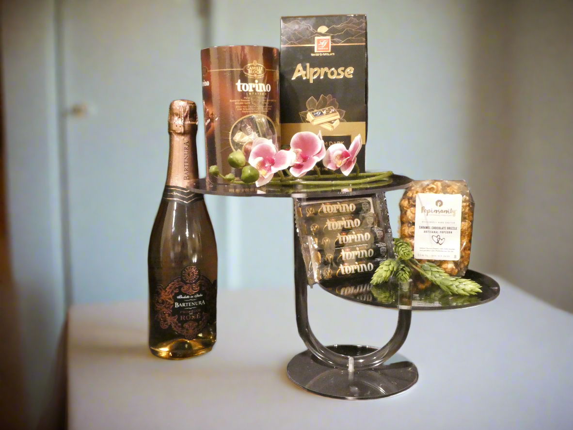 Lucite two tier Cake Stand