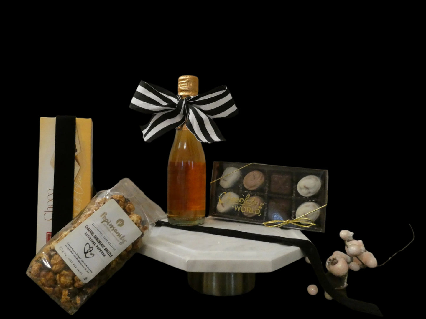 Exquisite Marble & Gold Pastry Dome