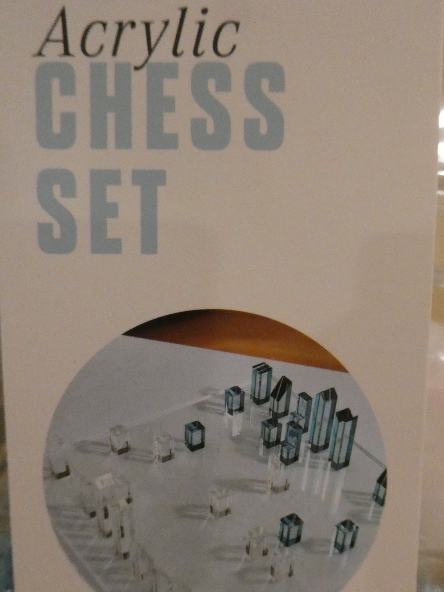 Modern Acrylic Chess Game