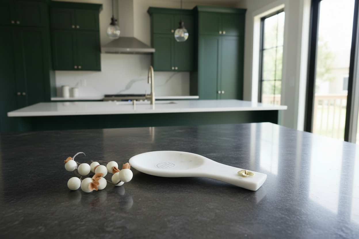 Marble spoon rest