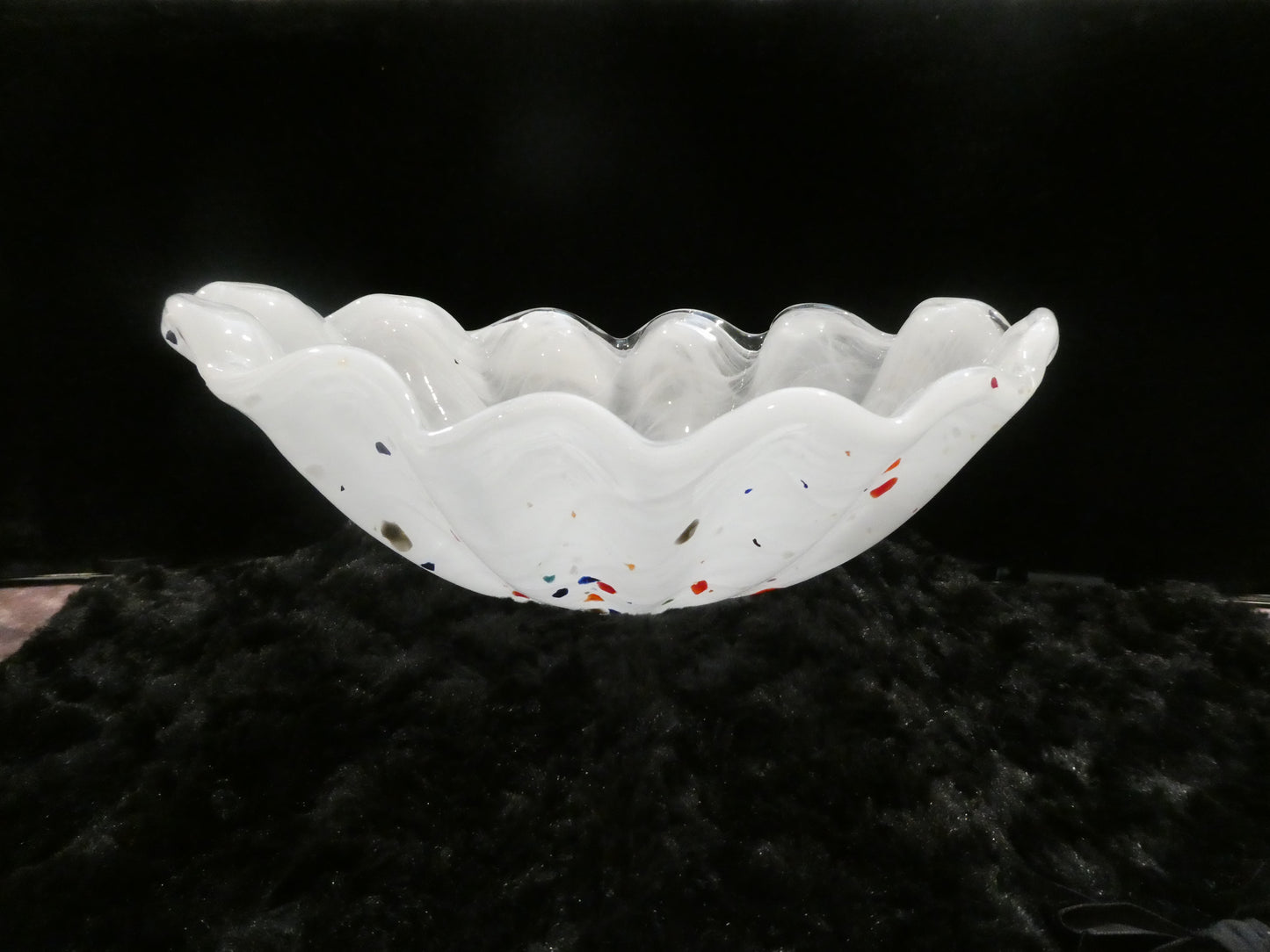Modern White Speckled Bowl