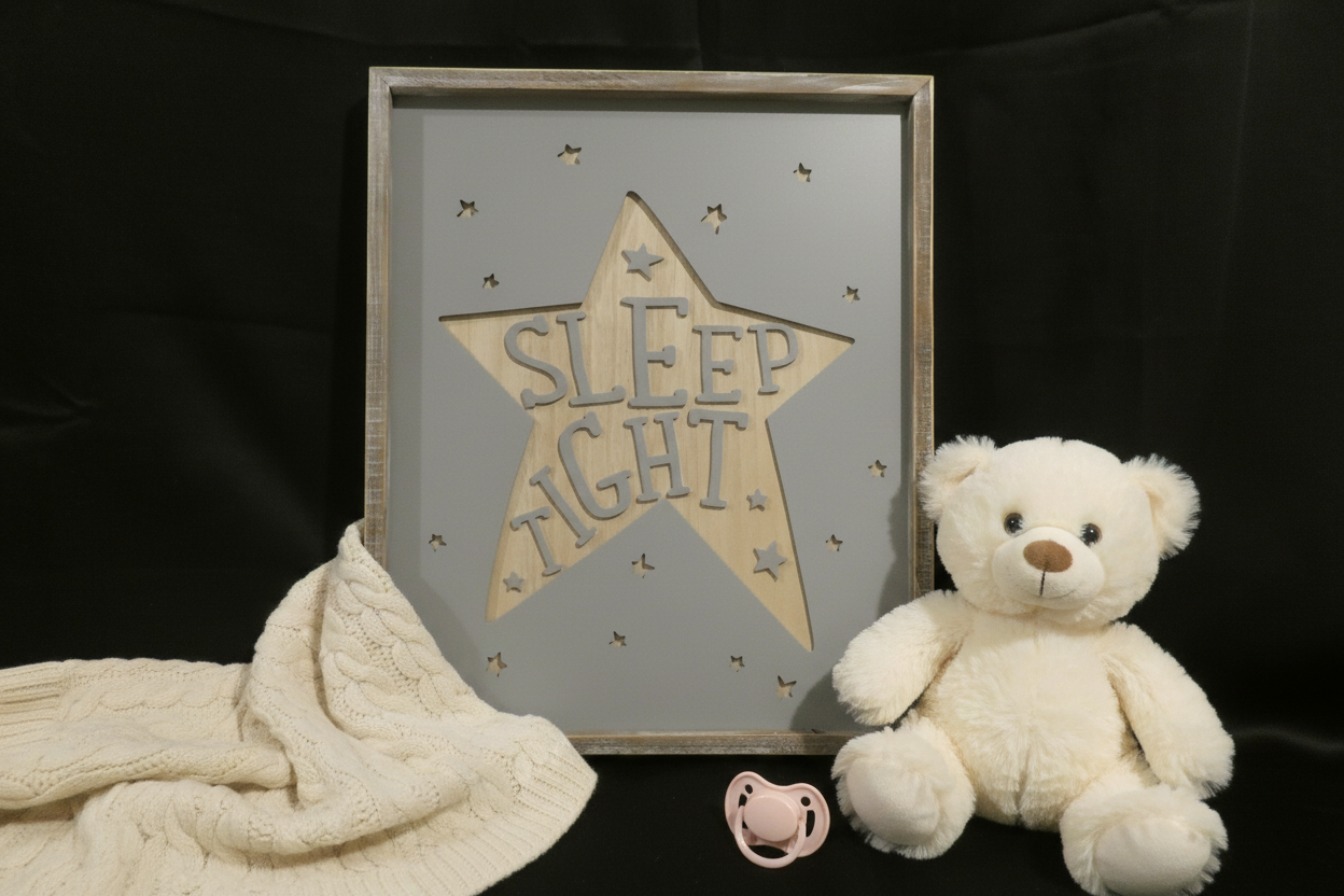 Baby wall hanging- "Sleep Tight"