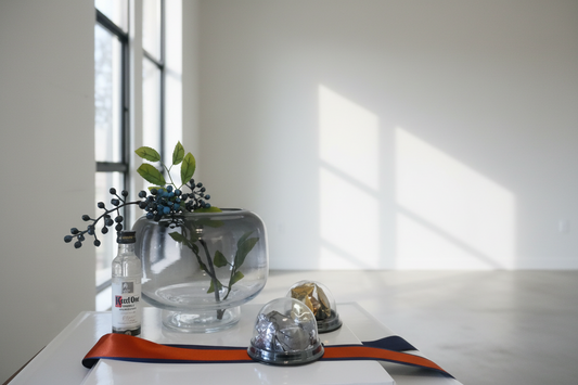 Smoky Glass Ombre Vase