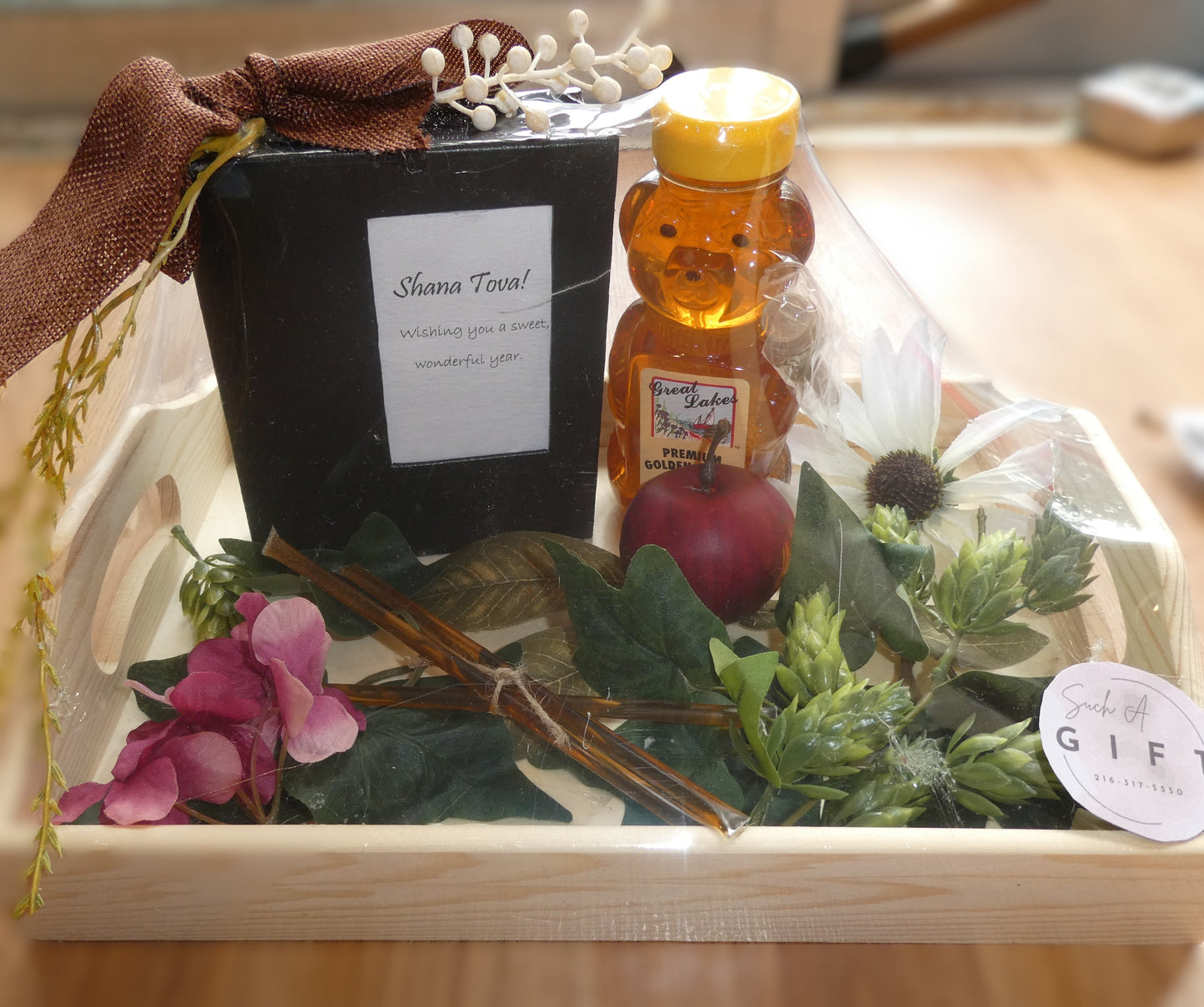 Rosh Hashana Wishes- Wooden Tray