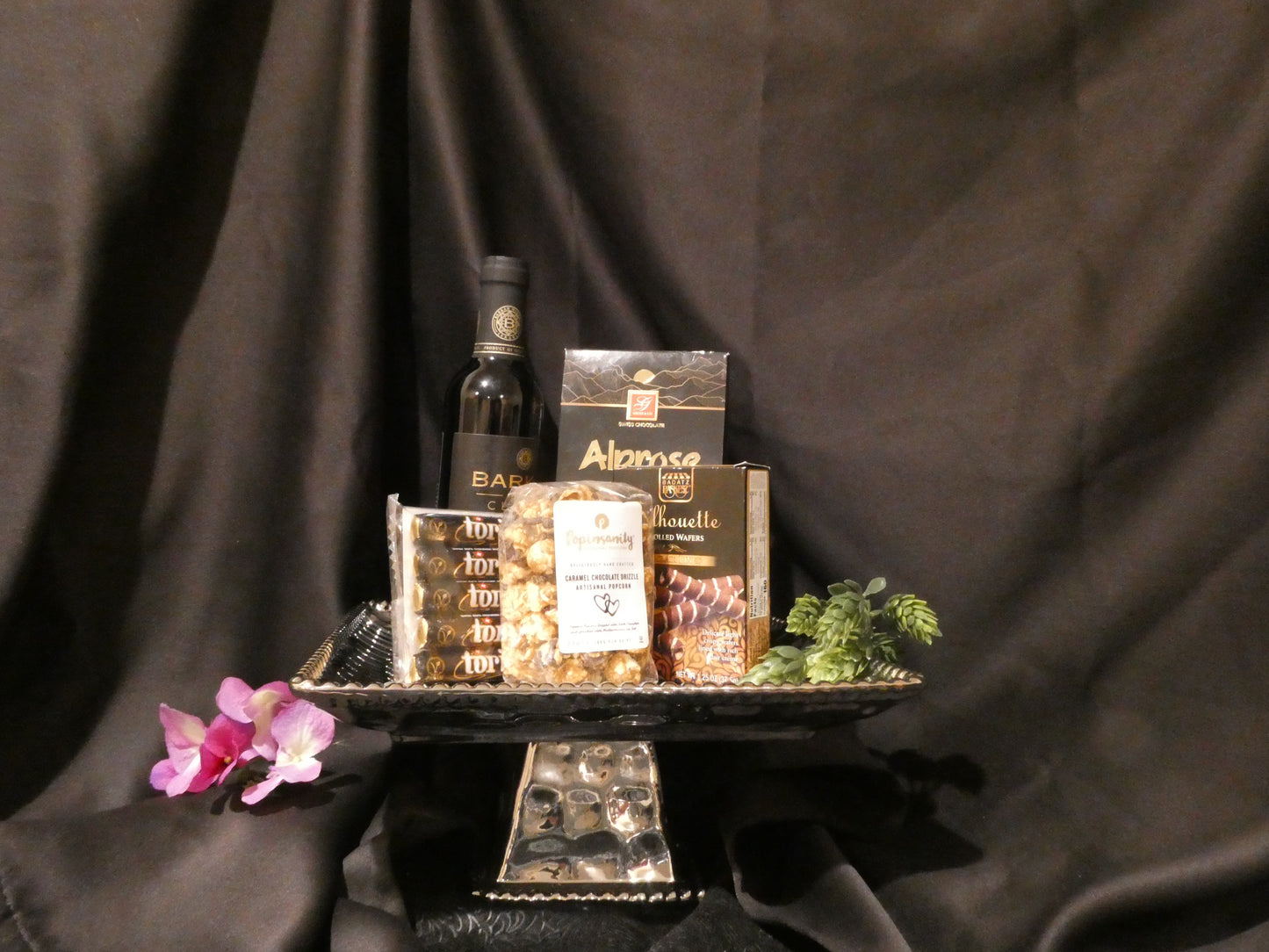 Hammered Silver Cake Tray